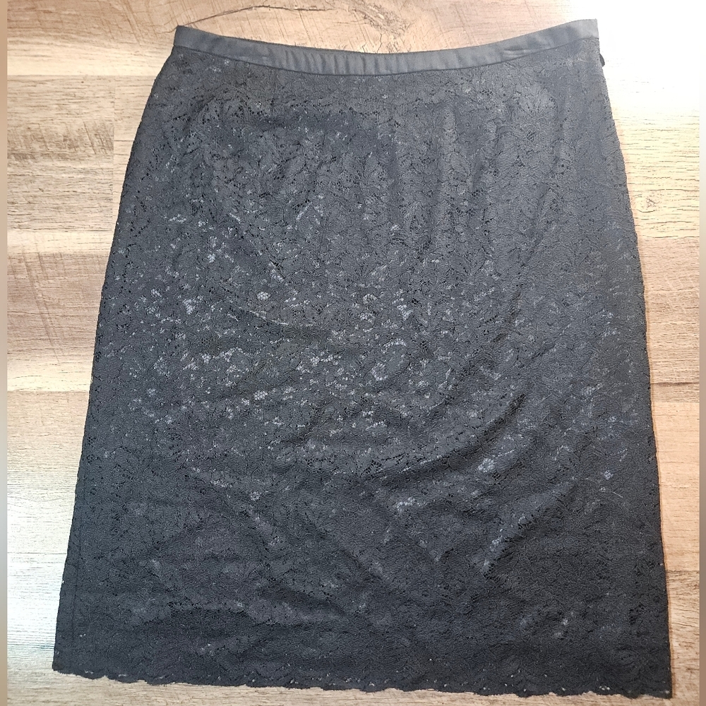 Nine & Company Black Lace Skirt Size 14